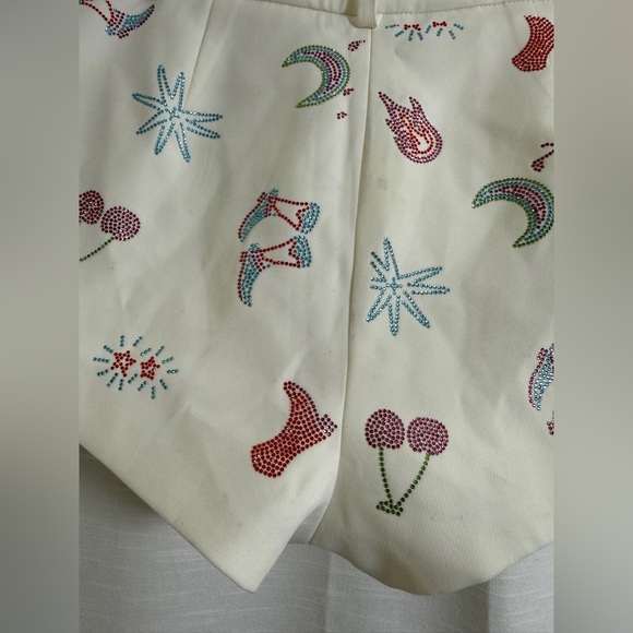 Nasty Gal Rhinestone Western Vest & Shorts Festival Stagecoach Outfit | Size 2 - Picture 16 of 17